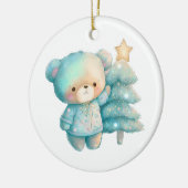 Décoration En Céramique Jolie Ours et Noël (Gauche)