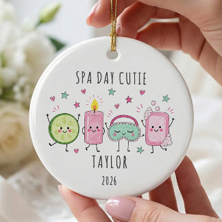Décoration En Céramique Jolie Personnalisée de Jour de Spa pour Enfant