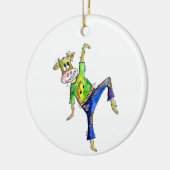 Décoration En Céramique Jolie vache dansante Whimsical (Gauche)