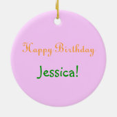 Décoration En Céramique jolies fleurs carnation rose (Dos)