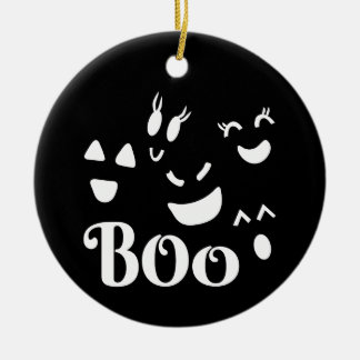 Décoration En Céramique Jolis Caprices Visages de Fantômes Halloween Boo N