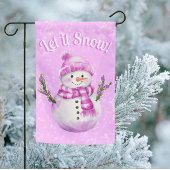 Décoration En Céramique Jolly Snowman Pink Personalized