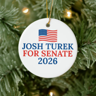 Décoration En Céramique Josh Turek pour le Sénat Élection de Noël 2026