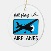 Décoration En Céramique Joue Toujours Avec Des Avions (Gauche)