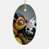 Décoration En Céramique Jouet lapin et oeuf de vache (Droite)