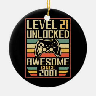 Décoration En Céramique Joueur Anniversaire 21 Hommes Femmes Jouer stupéfi