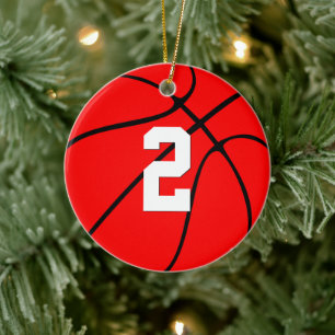 Décoration En Céramique Joueur de basket Numéro personnalisé Couleurs de N