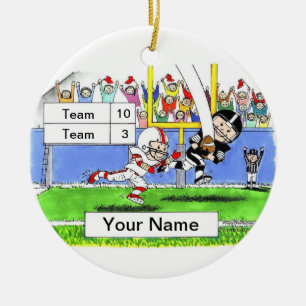 Décoration En Céramique Joueur de football masculin