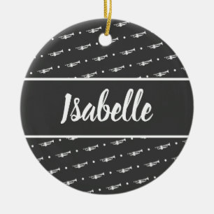 Décoration En Céramique Joueur de trompette Cadeau Musicien personnalisé N