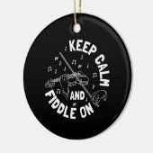 Décoration En Céramique Joueur de violon drôle (Gauche)