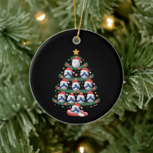Décoration En Céramique Joueur de volley-ball Lumières Sapin de Noël Sport