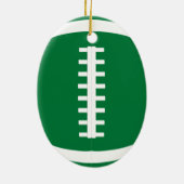 Décoration En Céramique Joueur ou entraîneur de football vert ovale Noël (Dos)