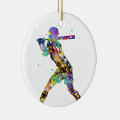 Décoration En Céramique Joueuse de softball féminine (Droite)