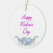 Décoration En Céramique jour de mère heureuse blanc (Gauche)