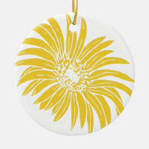 DÉCORATION EN CÉRAMIQUE JOUR JAUNE
