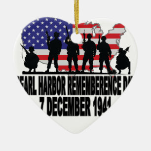 Décoration En Céramique Jour L.png de souvenir de Pearl Harbor