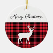 Décoration En Céramique Journée blanche de Merry Christmas (Devant)