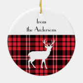 Décoration En Céramique Journée blanche de Merry Christmas (Dos)