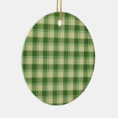 Décoration En Céramique Journée de la Saint Patrick à Plaid Vert (Droite)