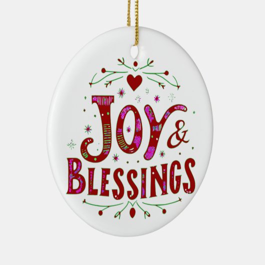 Décoration En Céramique Joy & Bénédictions (Droite)