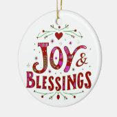Décoration En Céramique Joy & Bénédictions (Gauche)