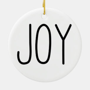 DÉCORATION EN CÉRAMIQUE JOY - ORNAMENT DE NOËL