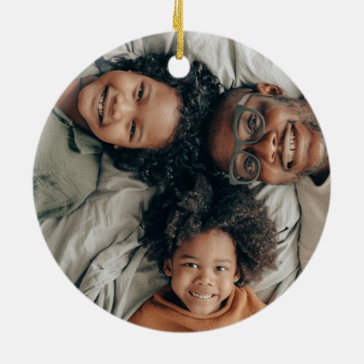 Décoration En Céramique Joyeuse couronne de Noël (Dos)