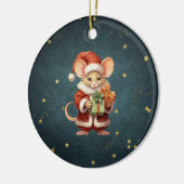 Décoration En Céramique Joyeuse souris Noël (Gauche)