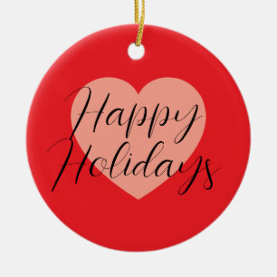 Décoration En Céramique Joyeuses Fêtes Joyeux Noël Période de Vacances Cœu