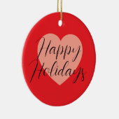 Décoration En Céramique Joyeuses Fêtes Joyeux Noël Période de Vacances Cœu (Droite)