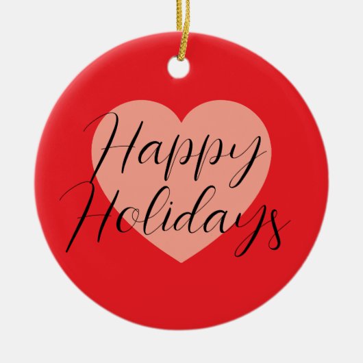 Décoration En Céramique Joyeuses Fêtes Joyeux Noël Période de Vacances Cœu (Devant)