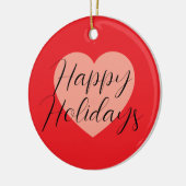 Décoration En Céramique Joyeuses Fêtes Joyeux Noël Période de Vacances Cœu (Gauche)