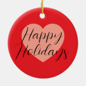 Décoration En Céramique Joyeuses Fêtes Joyeux Noël Période de Vacances Cœu (Dos)