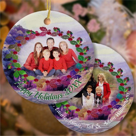 Décoration En Céramique Joyeuses vacances côtières 1620