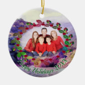 Décoration En Céramique Joyeuses vacances côtières 1620 (Devant)