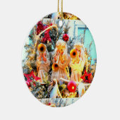 Décoration En Céramique Joyeux anges de Noël customisés (Droite)