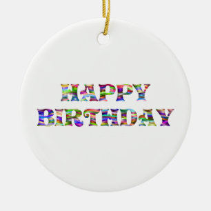 Décoration En Céramique Joyeux anniversaire