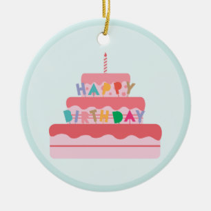 Décoration En Céramique Joyeux anniversaire