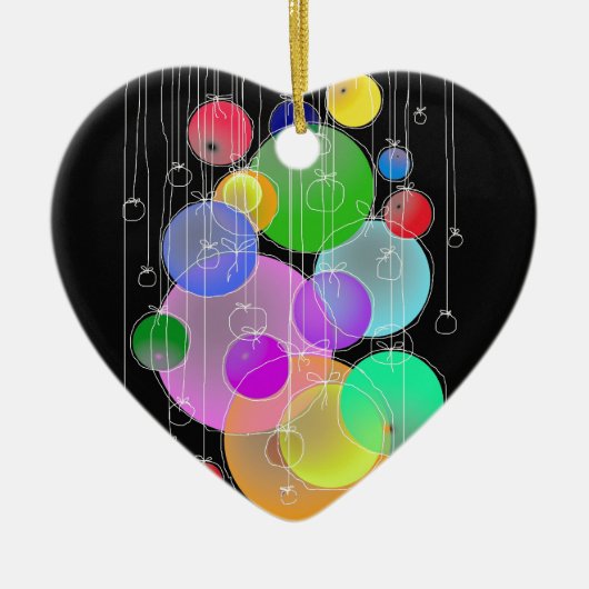 Décoration En Céramique Joyeux anniversaire et Joyeux Noël… (Devant)