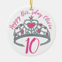 Joyeux Anniversaire Rose Princesse Tiara Crown