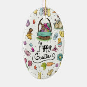 Décoration En Céramique Joyeux art de Pâques (Droite)