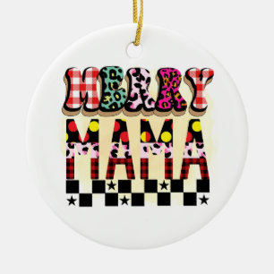 Décoration En Céramique Joyeux cadeau de Noël Mama