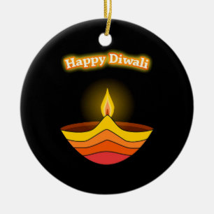 Décoration En Céramique Joyeux Diwali