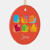 Décoration En Céramique Joyeux escargots mignons (Droite)