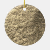 Décoration En Céramique Joyeux et brillant Noël Or Sepia Cadeau (Dos)