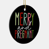 Décoration En Céramique Joyeux et grossesse mère Noël (Droite)