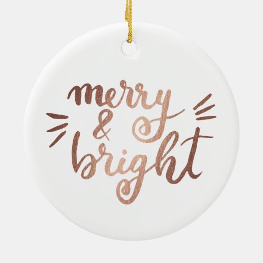 Décoration En Céramique Joyeux et lumineux - cuivre (Dos)