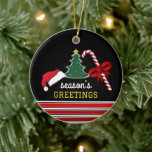 Décoration En Céramique Joyeux et lumineux, photo de Noël<br><div class="desc">Joyeux et lumineux - Photo personnalisée - Ornement d'arbre de Noël. Une décoration élégante et un cadeau parfait pour votre famille et vos amis.</div>