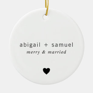 Décoration En Céramique Joyeux et marié minimaliste Coeur Nouveau marié Ph