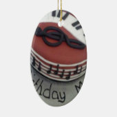 Décoration En Céramique Joyeux gâteau de maman d'anniversaire (Droite)